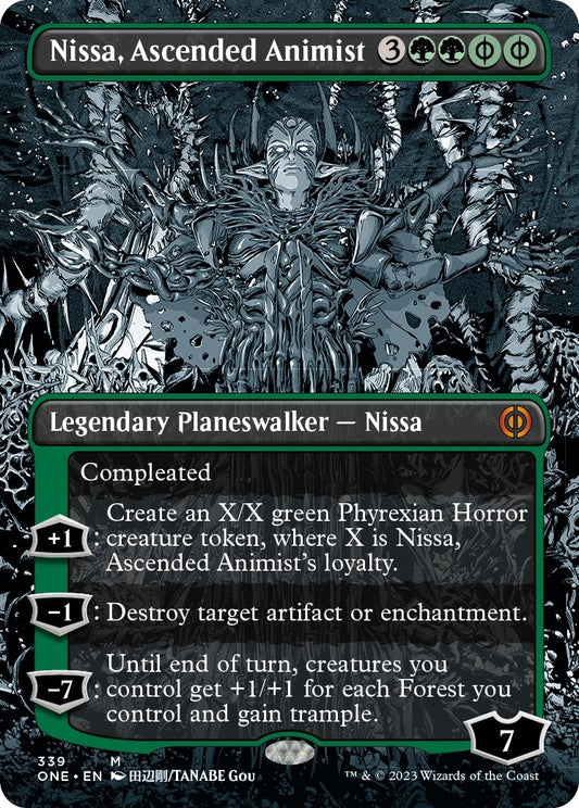 Image for Nissa, Ascended Animist (Borderless) (339) (Phyrexia: All Will Be One) - Magic: The Gathering