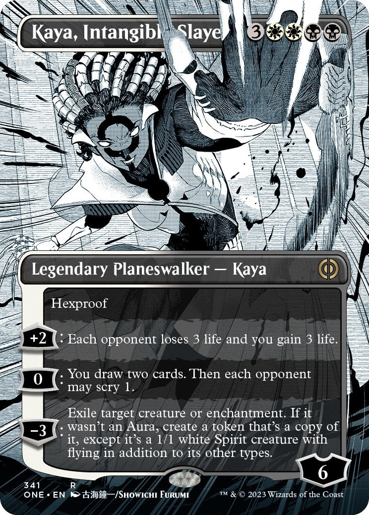 Image for Kaya, Intangible Slayer (Borderless) (341) (Phyrexia: All Will Be One) - Magic: The Gathering
