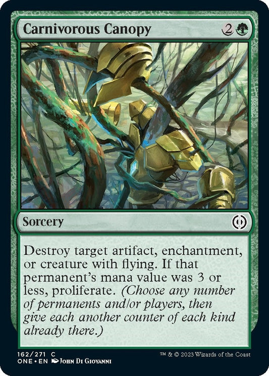 Image for Carnivorous Canopy (162) (Phyrexia: All Will Be One) - Magic: The Gathering