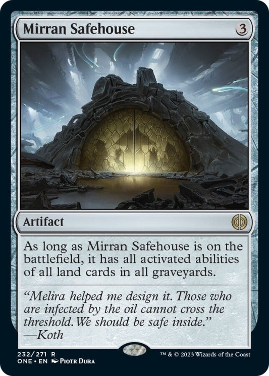 Image for Mirran Safehouse (232) (Phyrexia: All Will Be One) - Magic: The Gathering