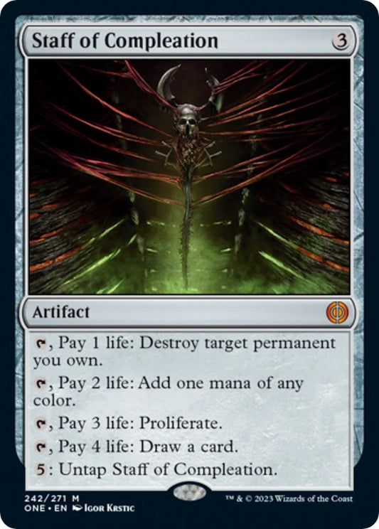 Image for Staff of Compleation (242) (Phyrexia: All Will Be One) - Magic: The Gathering