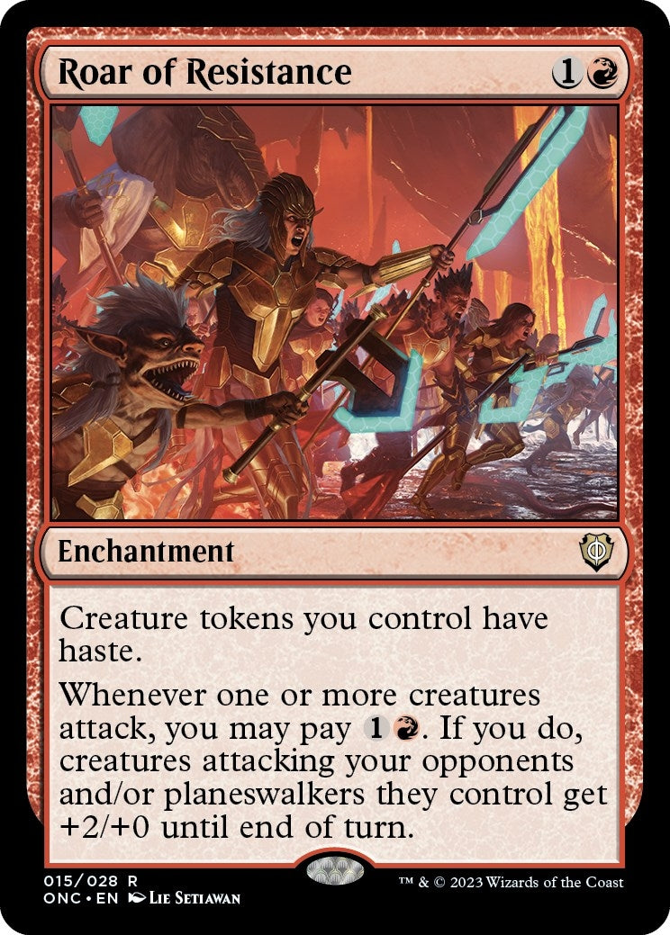 Image for Roar of Resistance (15) (Commander: Phyrexia: All Will Be One) - Magic: The Gathering