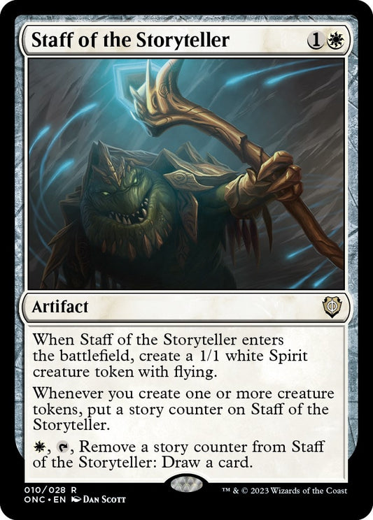 Image for Staff of the Storyteller (10) (Commander: Phyrexia: All Will Be One) - Magic: The Gathering