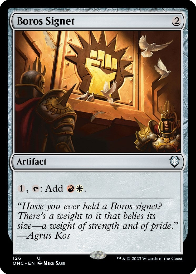 Image for Boros Signet (126) (Commander: Phyrexia: All Will Be One) - Magic: The Gathering