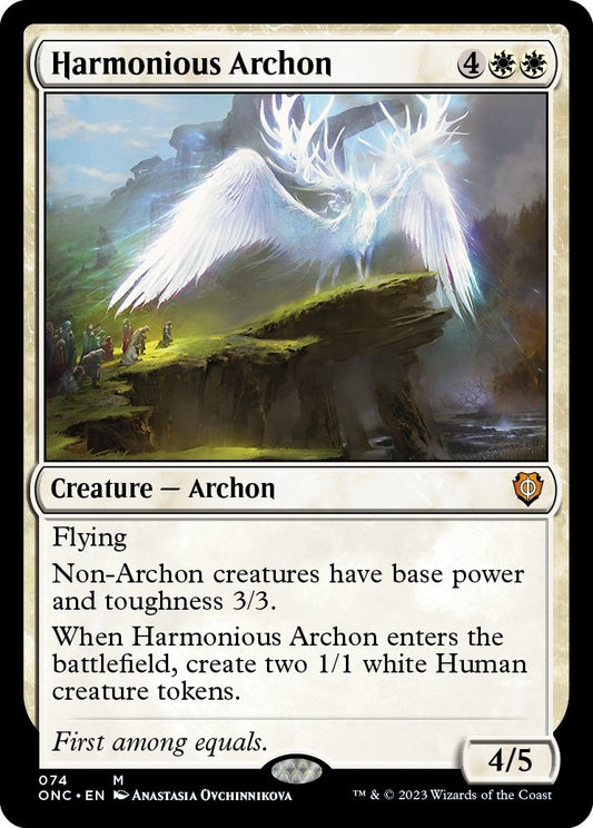 Image for Harmonious Archon (74) (Commander: Phyrexia: All Will Be One) - Magic: The Gathering