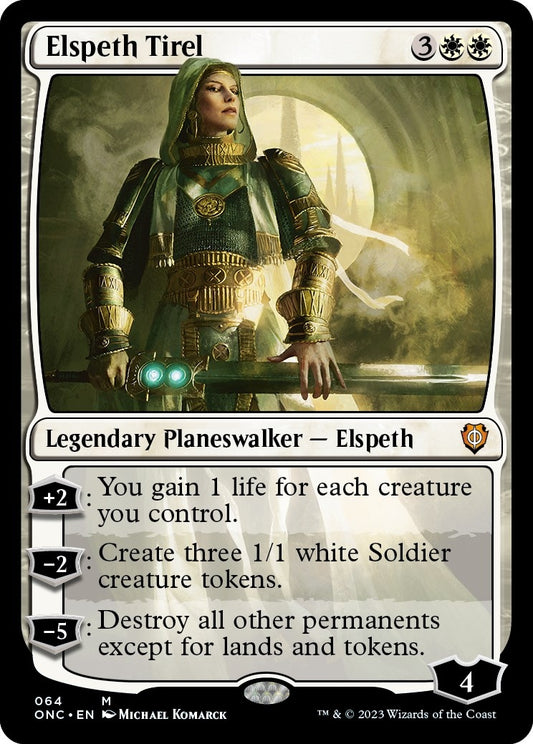 Image for Elspeth Tirel (64) (Commander: Phyrexia: All Will Be One) - Magic: The Gathering