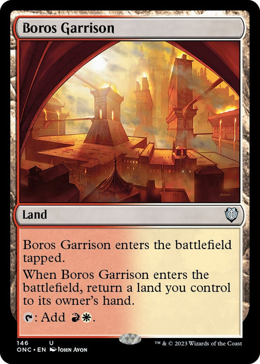 Image for Boros Garrison (146) (Commander: Phyrexia: All Will Be One) - Magic: The Gathering