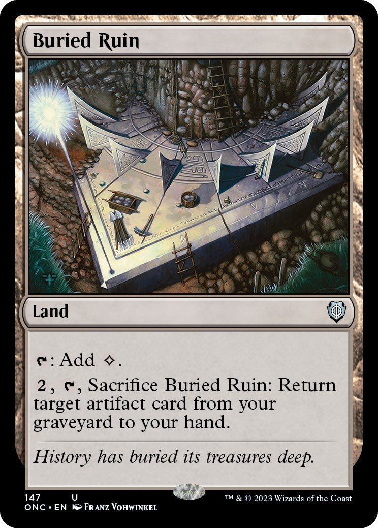Image for Buried Ruin (147) (Commander: Phyrexia: All Will Be One) - Magic: The Gathering