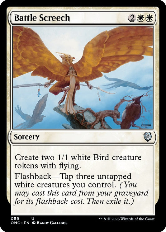Image for Battle Screech (59) (Commander: Phyrexia: All Will Be One) - Magic: The Gathering