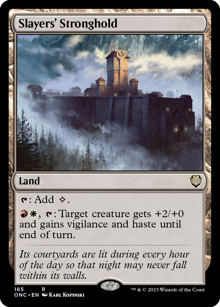 Image for Slayers' Stronghold (165) (Commander: Phyrexia: All Will Be One) - Magic: The Gathering