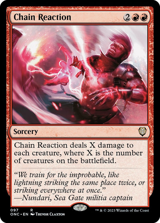 Image for Chain Reaction (97) (Commander: Phyrexia: All Will Be One) - Magic: The Gathering