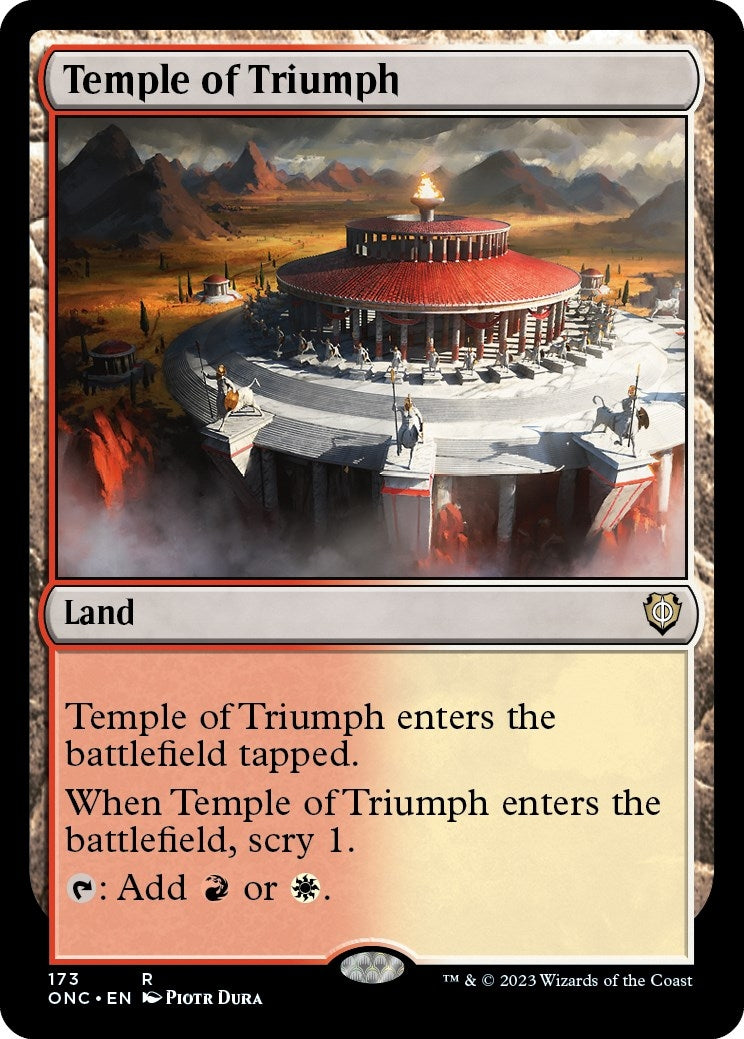 Image for Temple of Triumph (173) (Commander: Phyrexia: All Will Be One) - Magic: The Gathering