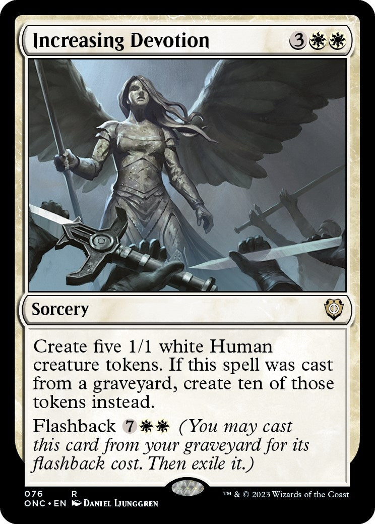 Image for Increasing Devotion (76) (Commander: Phyrexia: All Will Be One) - Magic: The Gathering