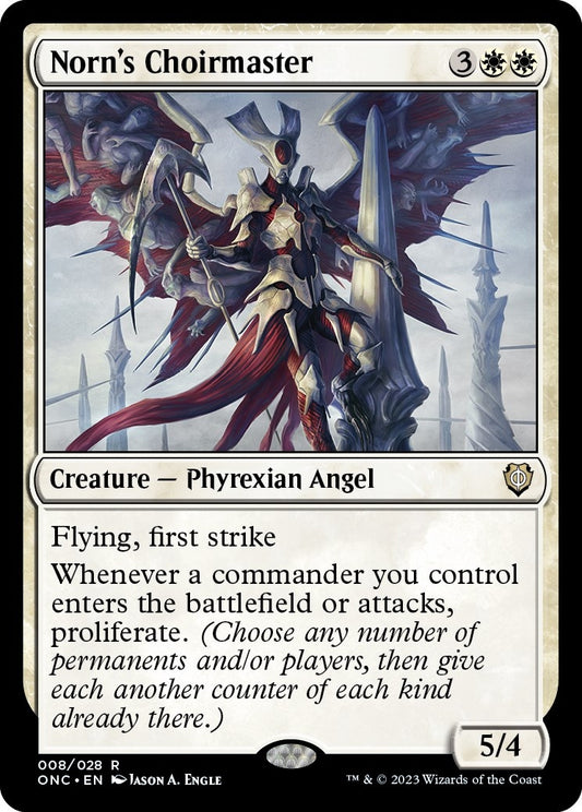 Image for Norn's Choirmaster (8) (Commander: Phyrexia: All Will Be One) - Magic: The Gathering