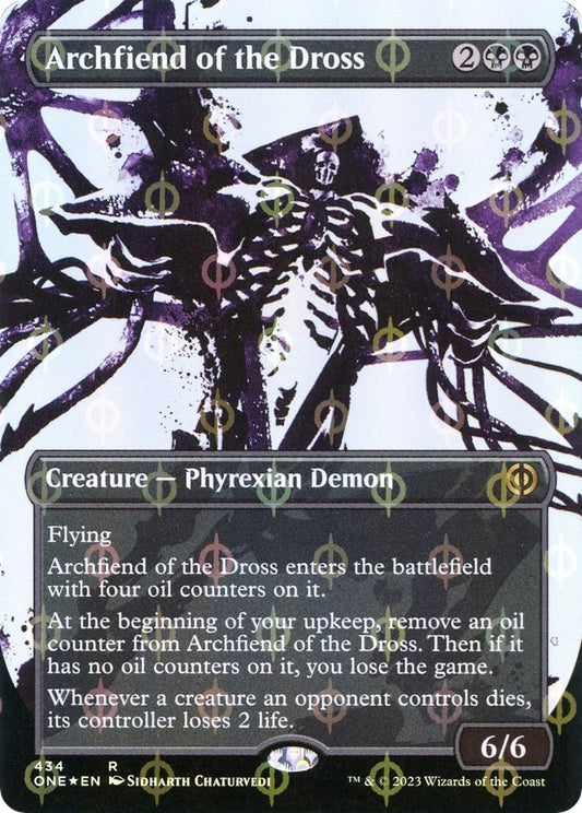 Image for Archfiend of the Dross (Showcase) (Step-and-Compleat Foil) (434) (Phyrexia: All Will Be One) - Magic: The Gathering
