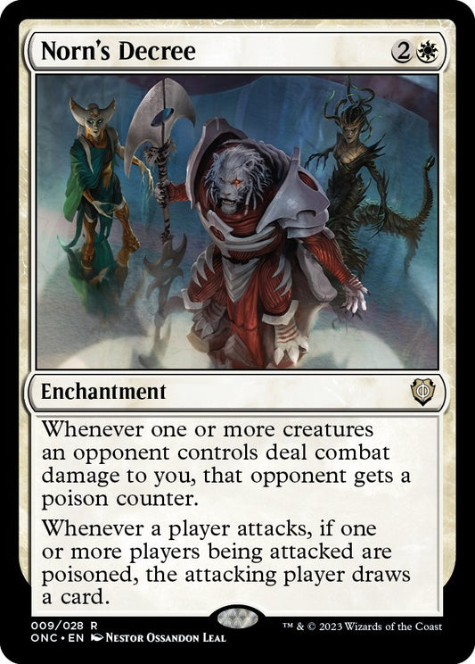 Image for Norn's Decree (9) (Commander: Phyrexia: All Will Be One) - Magic: The Gathering