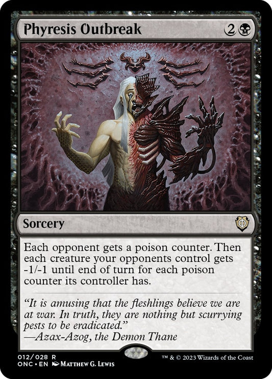 Image for Phyresis Outbreak (12) (Commander: Phyrexia: All Will Be One) - Magic: The Gathering