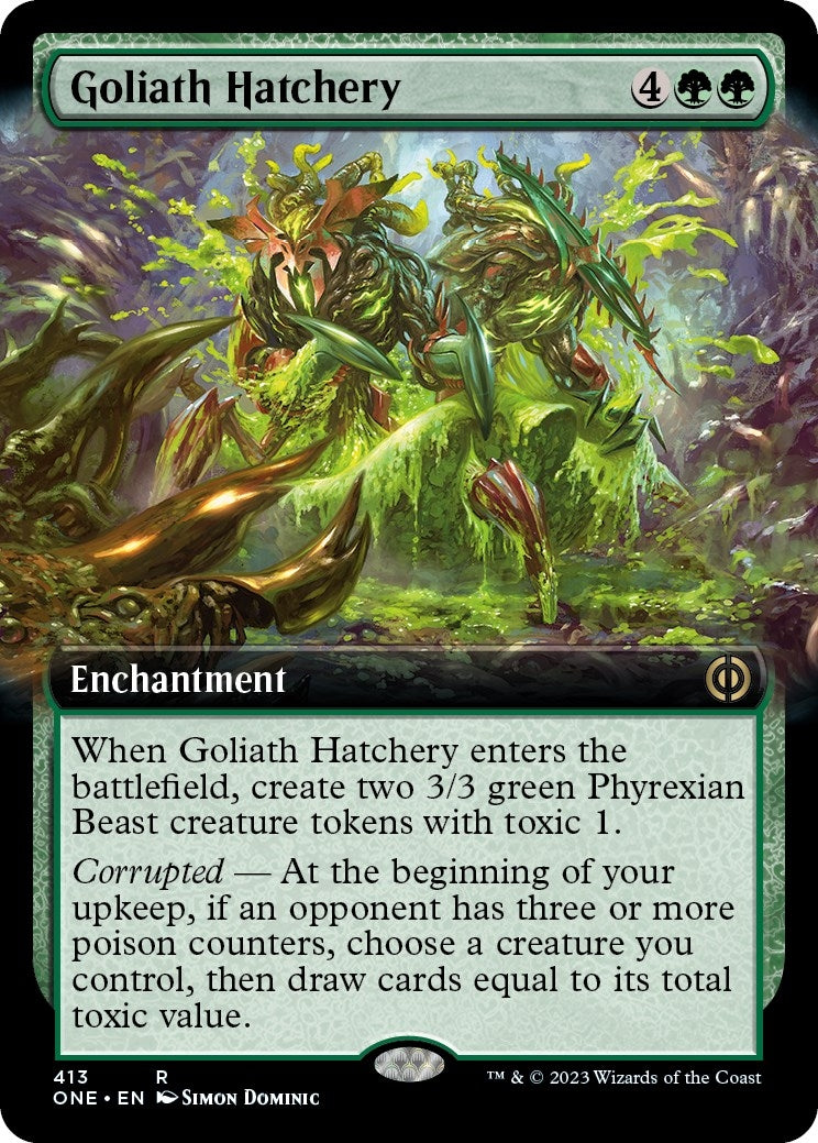 Image for Goliath Hatchery (Extended Art) (413) (Phyrexia: All Will Be One) - Magic: The Gathering