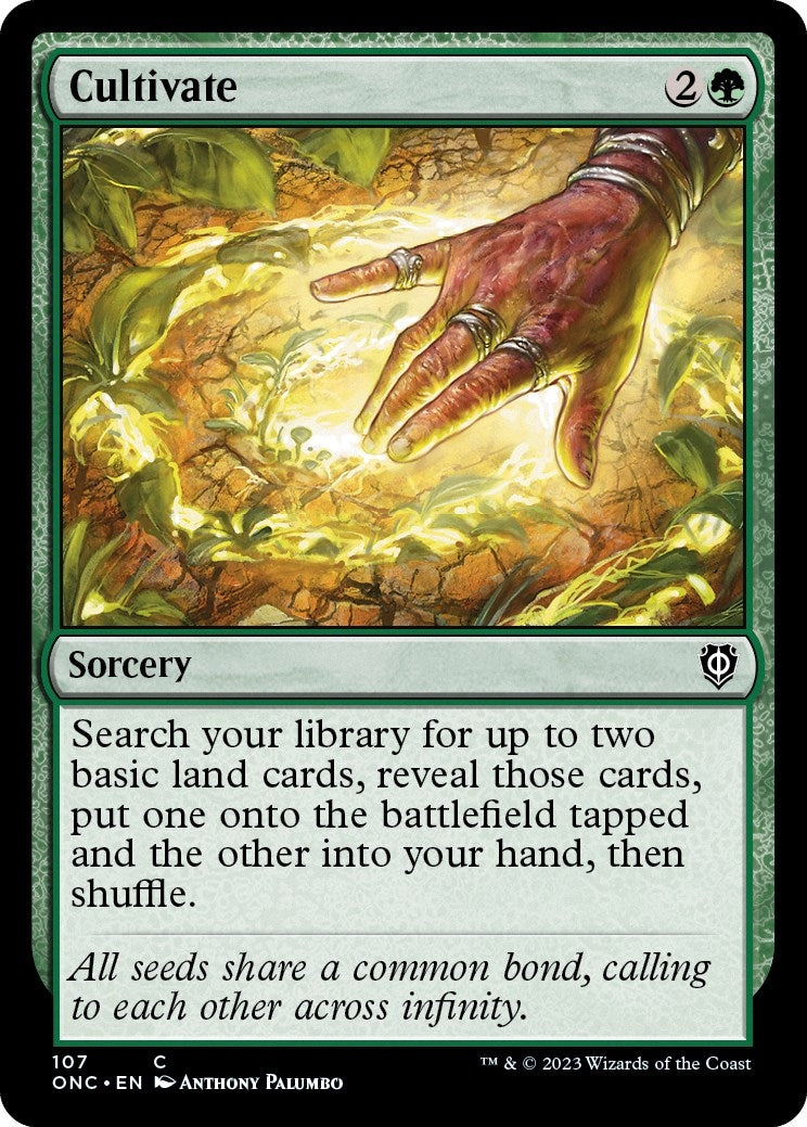 Image for Cultivate (107) (Commander: Phyrexia: All Will Be One) - Magic: The Gathering
