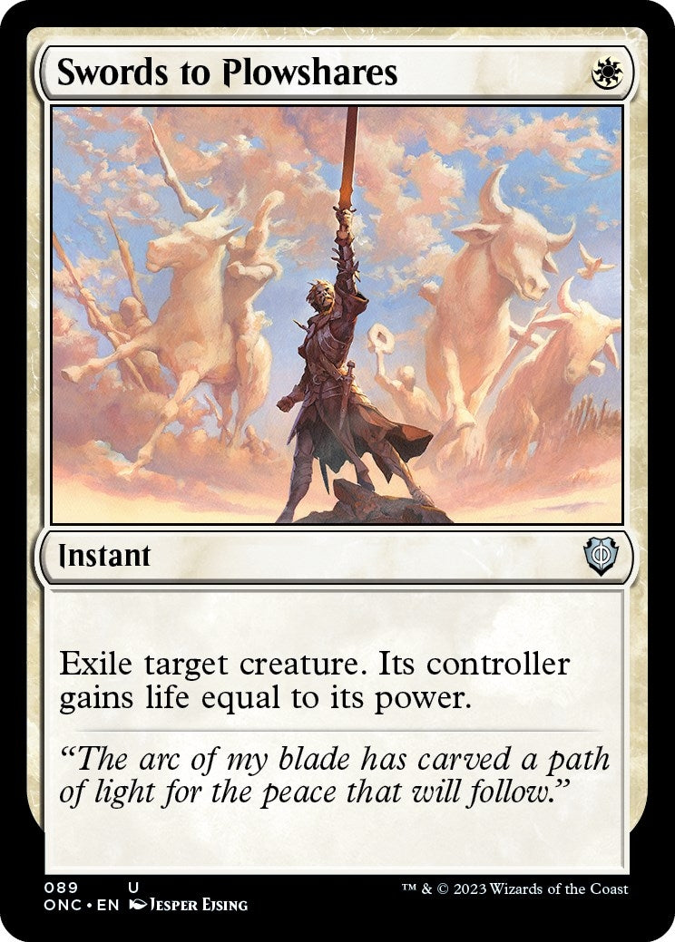 Image for Swords to Plowshares (89) (Commander: Phyrexia: All Will Be One) - Magic: The Gathering
