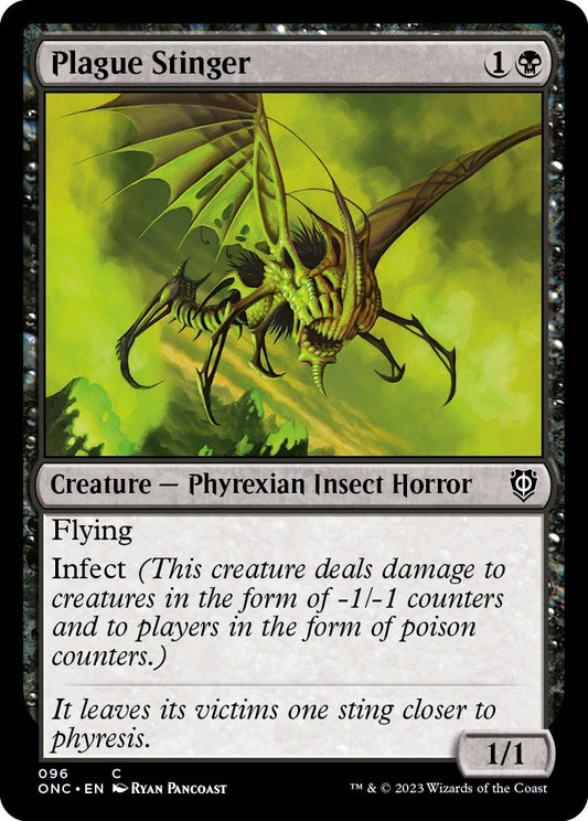 Image for Plague Stinger (96) (Commander: Phyrexia: All Will Be One) - Magic: The Gathering