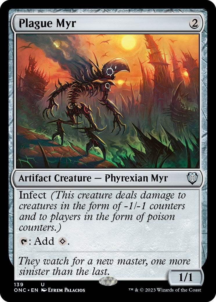 Image for Plague Myr (139) (Commander: Phyrexia: All Will Be One) - Magic: The Gathering
