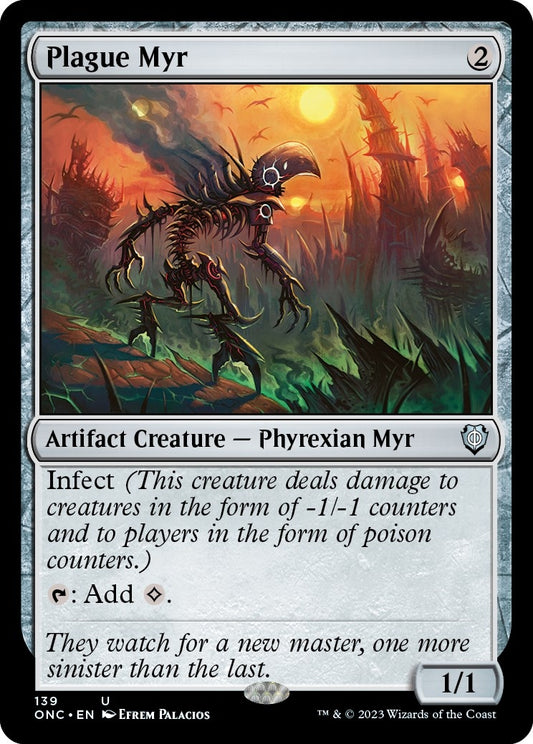 Image for Plague Myr (139) (Commander: Phyrexia: All Will Be One) - Magic: The Gathering