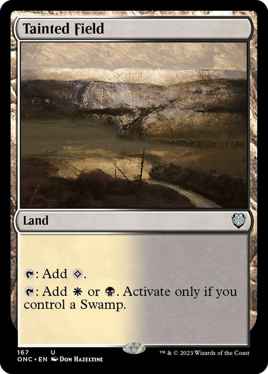 Image for Tainted Field (167) (Commander: Phyrexia: All Will Be One) - Magic: The Gathering