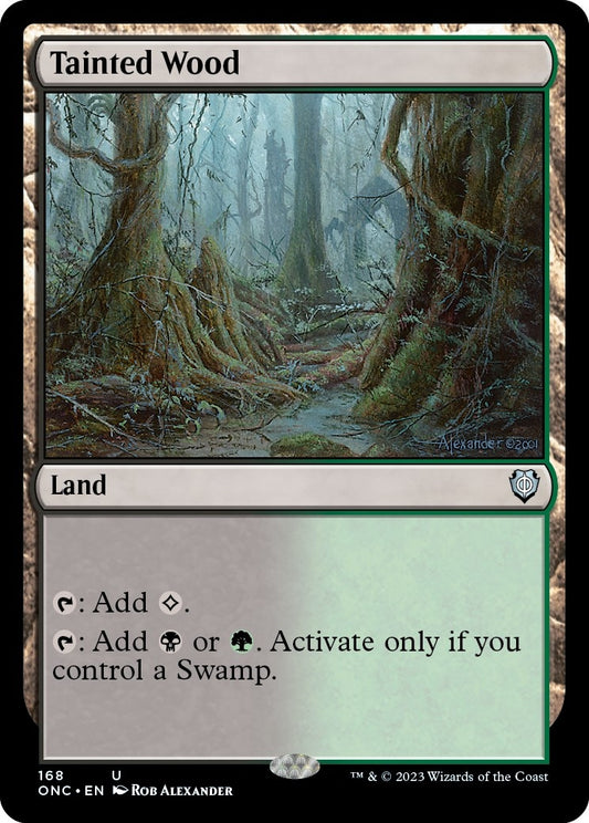 Image for Tainted Wood (168) (Commander: Phyrexia: All Will Be One) - Magic: The Gathering