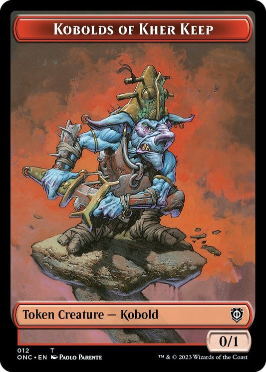 Image for Kobolds of Kher Keep // Dragon Double-Sided Token (12 // 10) (Commander: Phyrexia: All Will Be One) - Magic: The Gathering