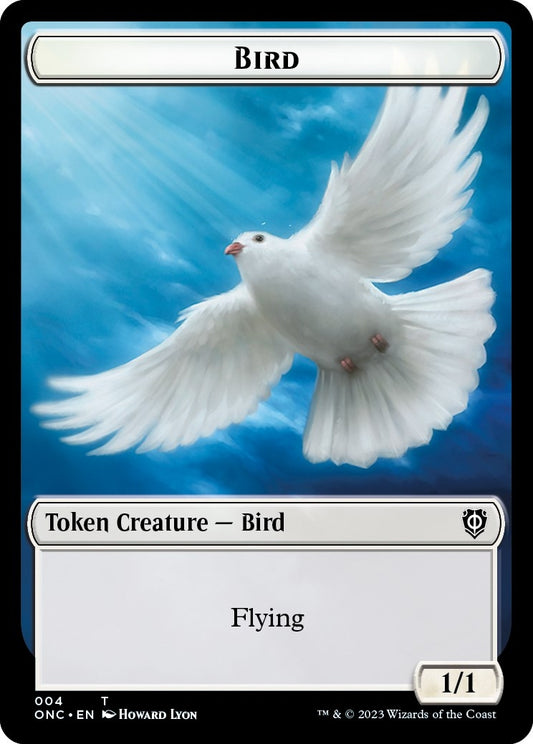 Image for Bird // Cat Double-Sided Token (4 // 1) (Commander: Phyrexia: All Will Be One) - Magic: The Gathering