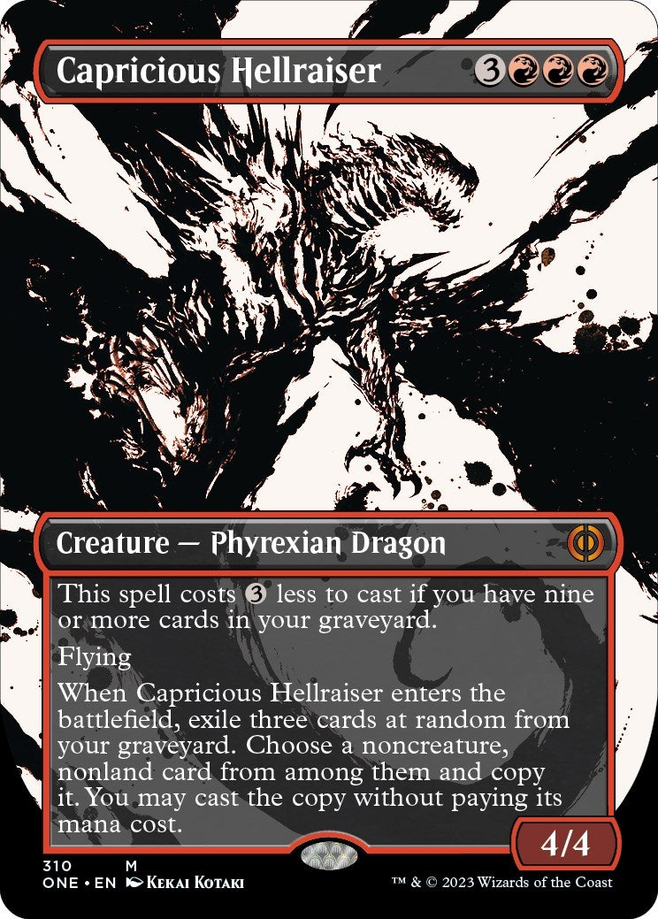 Image for Capricious Hellraiser (Showcase) (310) (Phyrexia: All Will Be One) - Magic: The Gathering