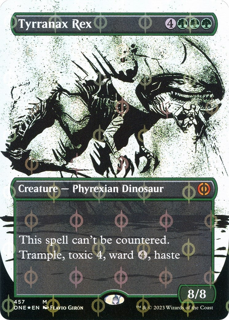 Image for Tyrranax Rex (Showcase) (Step-and-Compleat Foil) (457) (Phyrexia: All Will Be One) - Magic: The Gathering