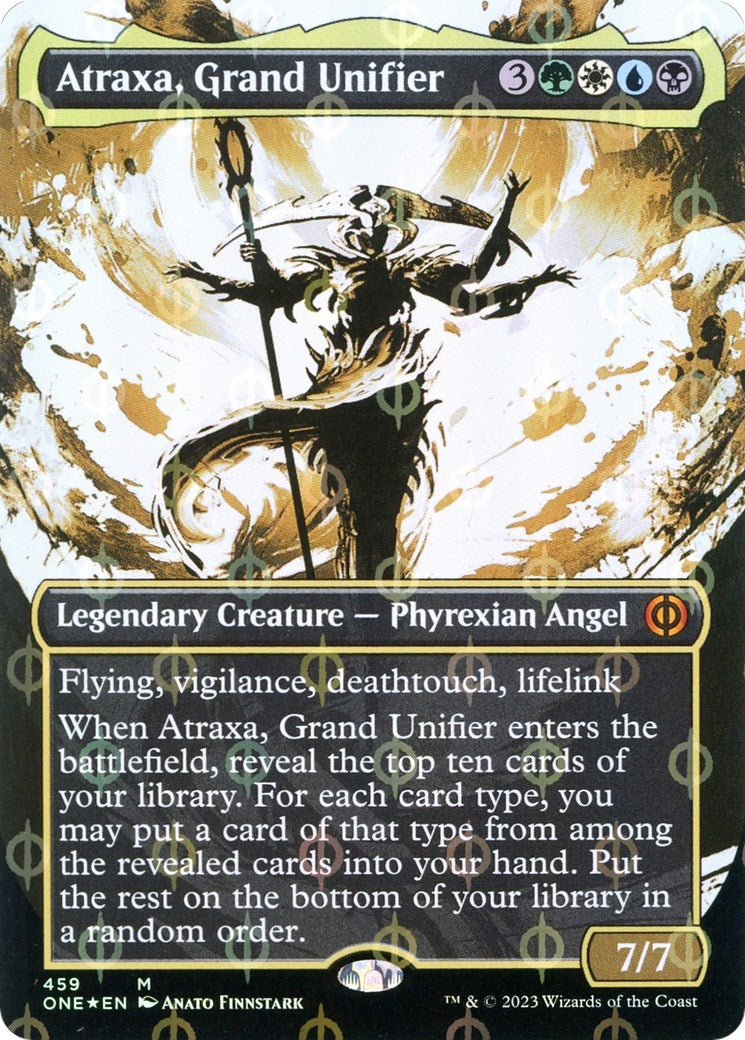 Image for Atraxa, Grand Unifier (Showcase) (Step-and-Compleat Foil) (459) (Phyrexia: All Will Be One) - Magic: The Gathering