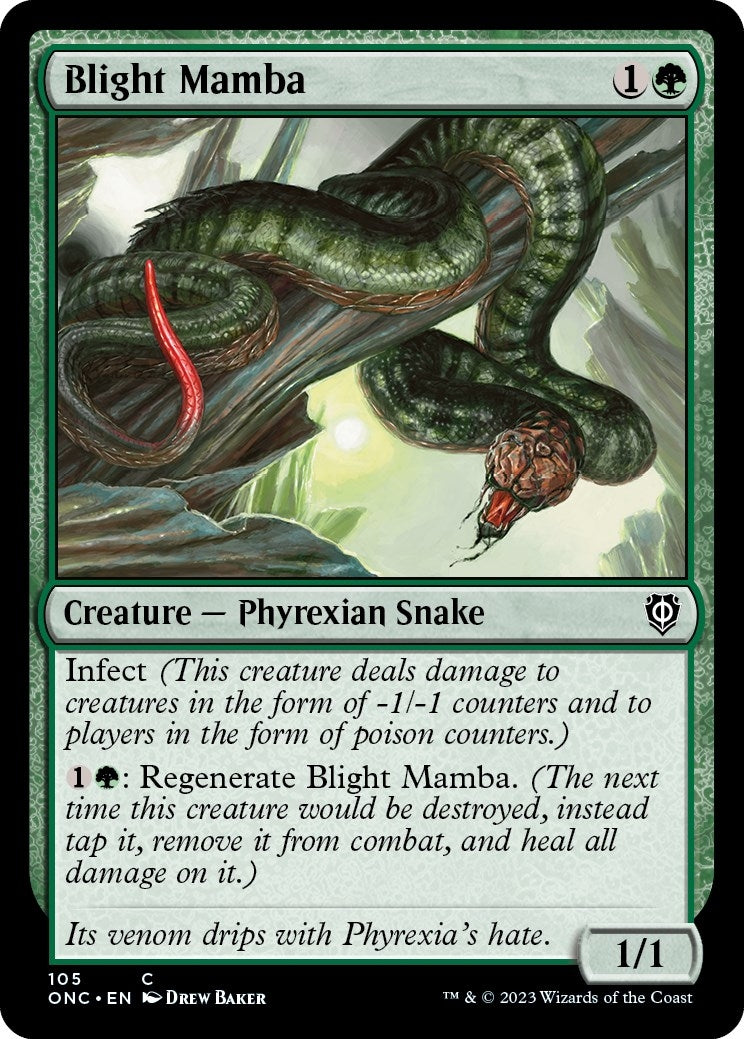 Image for Blight Mamba (105) (Commander: Phyrexia: All Will Be One) - Magic: The Gathering