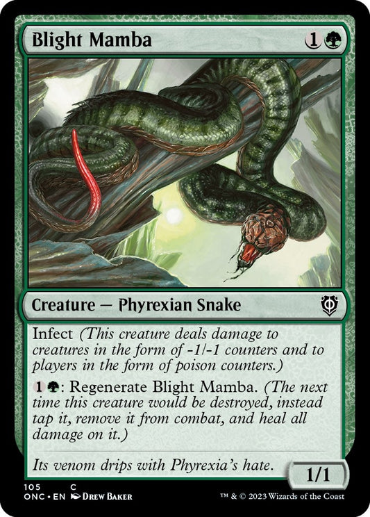 Image for Blight Mamba (105) (Commander: Phyrexia: All Will Be One) - Magic: The Gathering