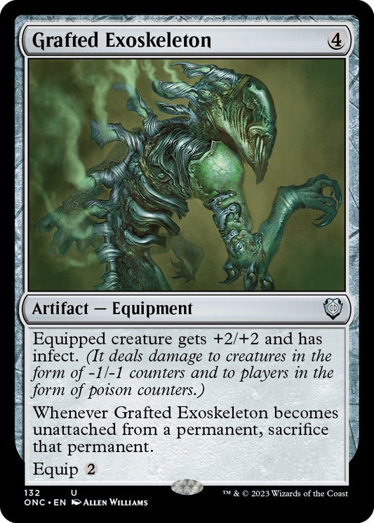 Image for Grafted Exoskeleton (132) (Commander: Phyrexia: All Will Be One) - Magic: The Gathering