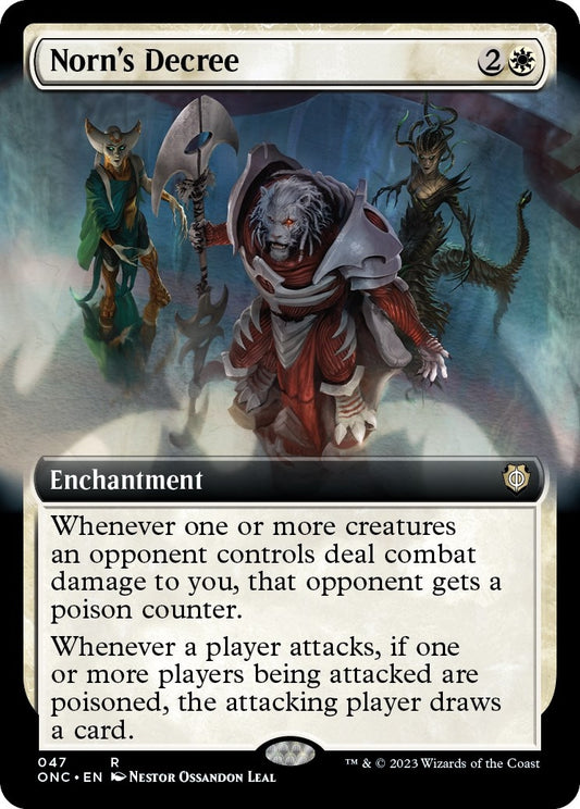 Image for Norn's Decree (Extended Art) (47) (Commander: Phyrexia: All Will Be One) - Magic: The Gathering