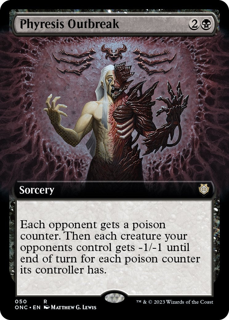 Image for Phyresis Outbreak (Extended Art) (50) (Commander: Phyrexia: All Will Be One) - Magic: The Gathering
