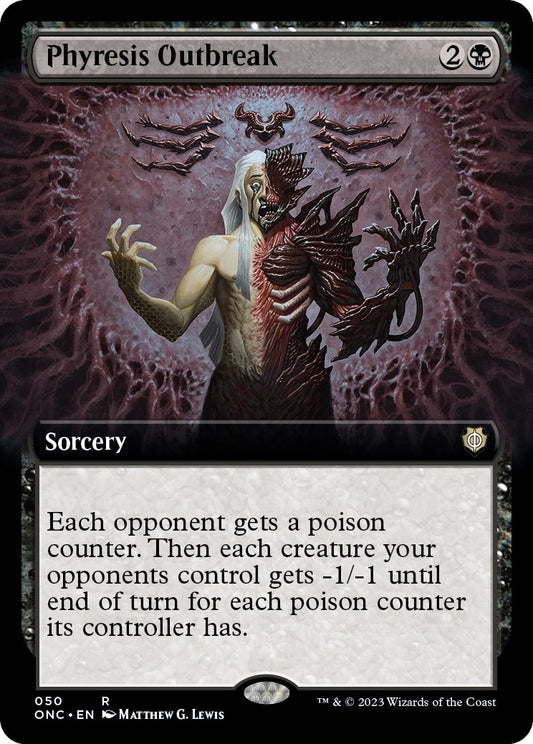 Image for Phyresis Outbreak (Extended Art) (50) (Commander: Phyrexia: All Will Be One) - Magic: The Gathering