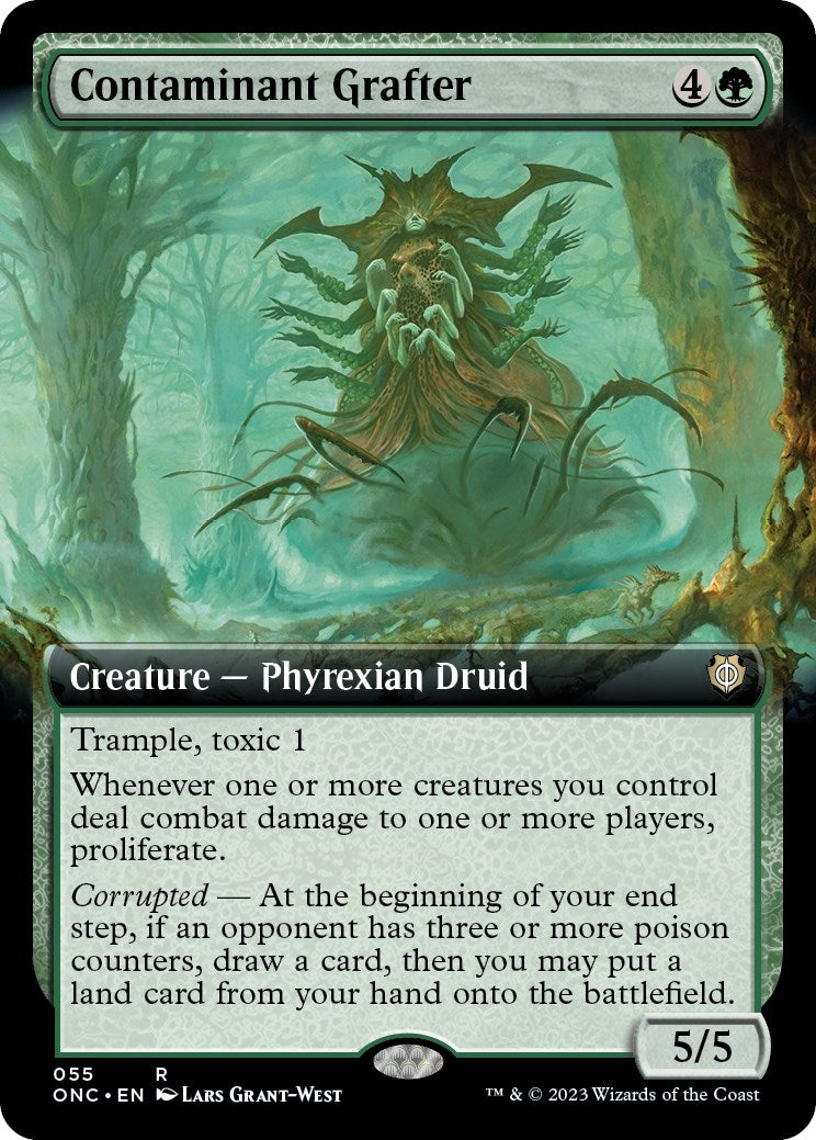Image for Contaminant Grafter (Extended Art) (55) (Commander: Phyrexia: All Will Be One) - Magic: The Gathering