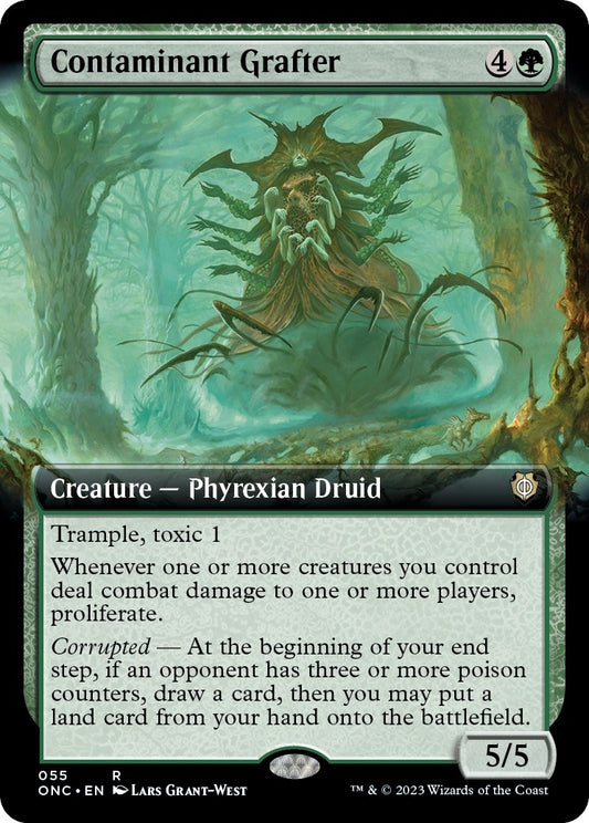 Image for Contaminant Grafter (Extended Art) (55) (Commander: Phyrexia: All Will Be One) - Magic: The Gathering
