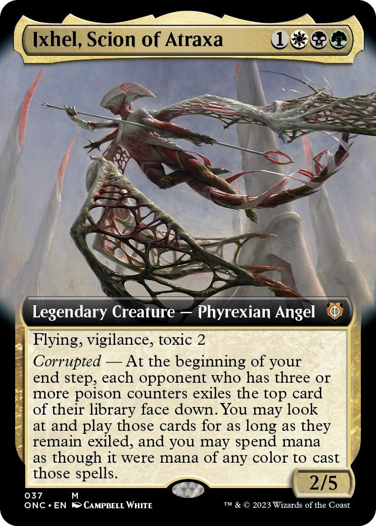 Image for Ixhel, Scion of Atraxa (Extended Art) (37) (Commander: Phyrexia: All Will Be One) - Magic: The Gathering
