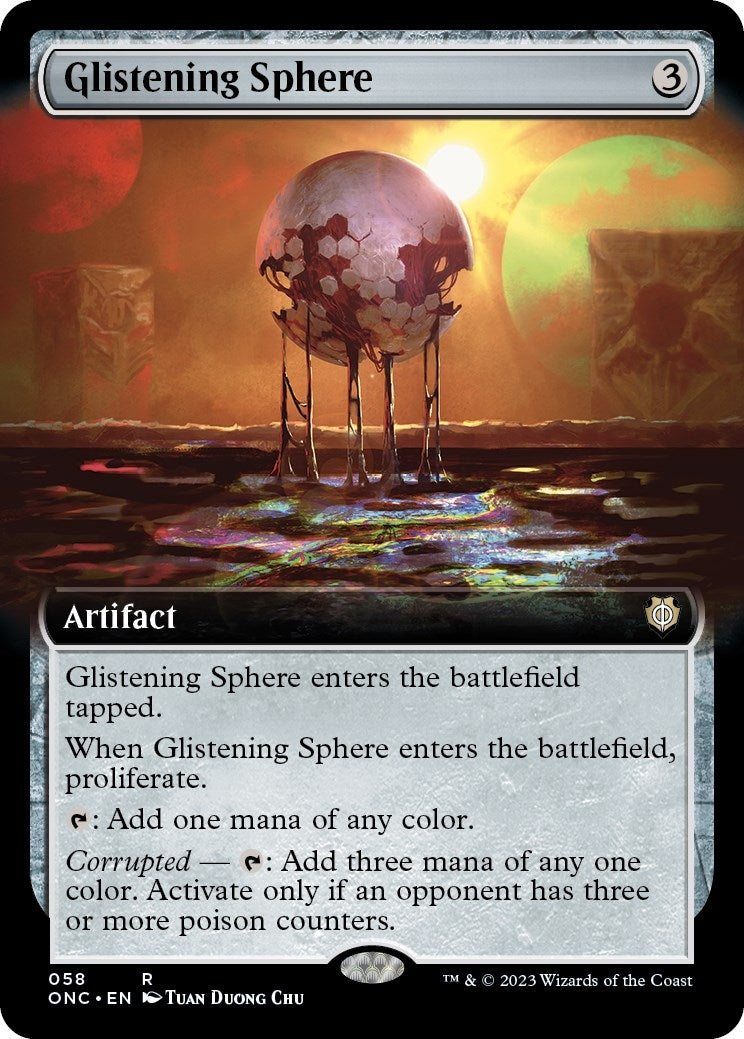Image for Glistening Sphere (Extended Art) (58) (Commander: Phyrexia: All Will Be One) - Magic: The Gathering