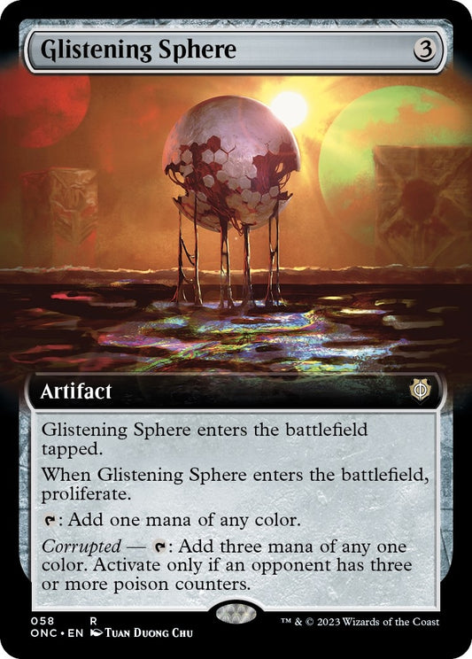 Image for Glistening Sphere (Extended Art) (58) (Commander: Phyrexia: All Will Be One) - Magic: The Gathering
