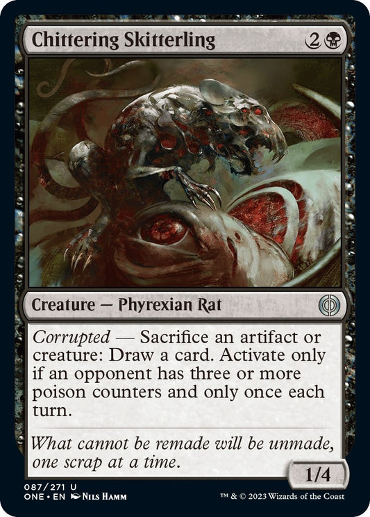 Image for Chittering Skitterling (87) (Phyrexia: All Will Be One) - Magic: The Gathering