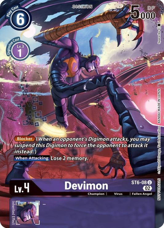 Image for Devimon (Digimon Illustration Competition Pack 2022) (ST6-08 U) (Dimensional Phase) - Digimon Card Game