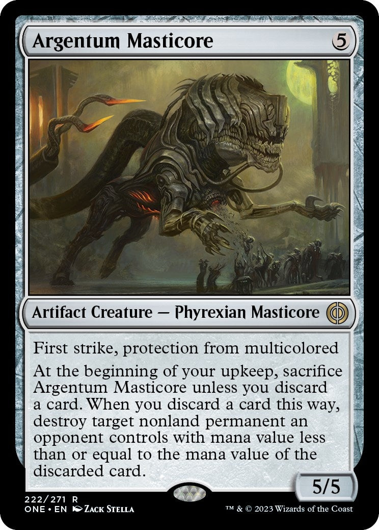 Image for Argentum Masticore (222) (Phyrexia: All Will Be One) - Magic: The Gathering