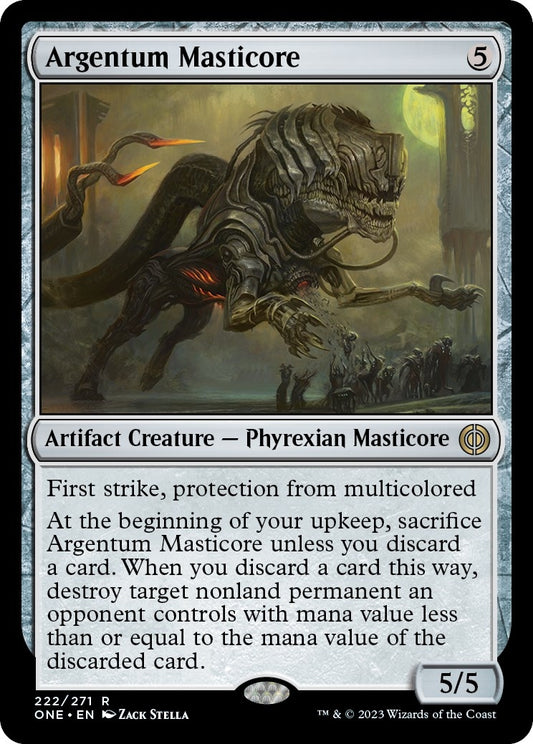 Image for Argentum Masticore (222) (Phyrexia: All Will Be One) - Magic: The Gathering
