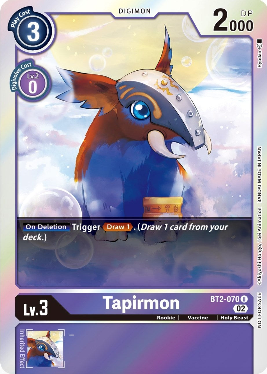 Image for Tapirmon (Official Tournament Pack Vol.8) (BT2-070 U) (Release Special Booster 1.0) - Digimon Card Game